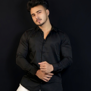 China Imported Premium Soft Black Shirt – Summer-Friendly Micro-Stitch Premium Edition
